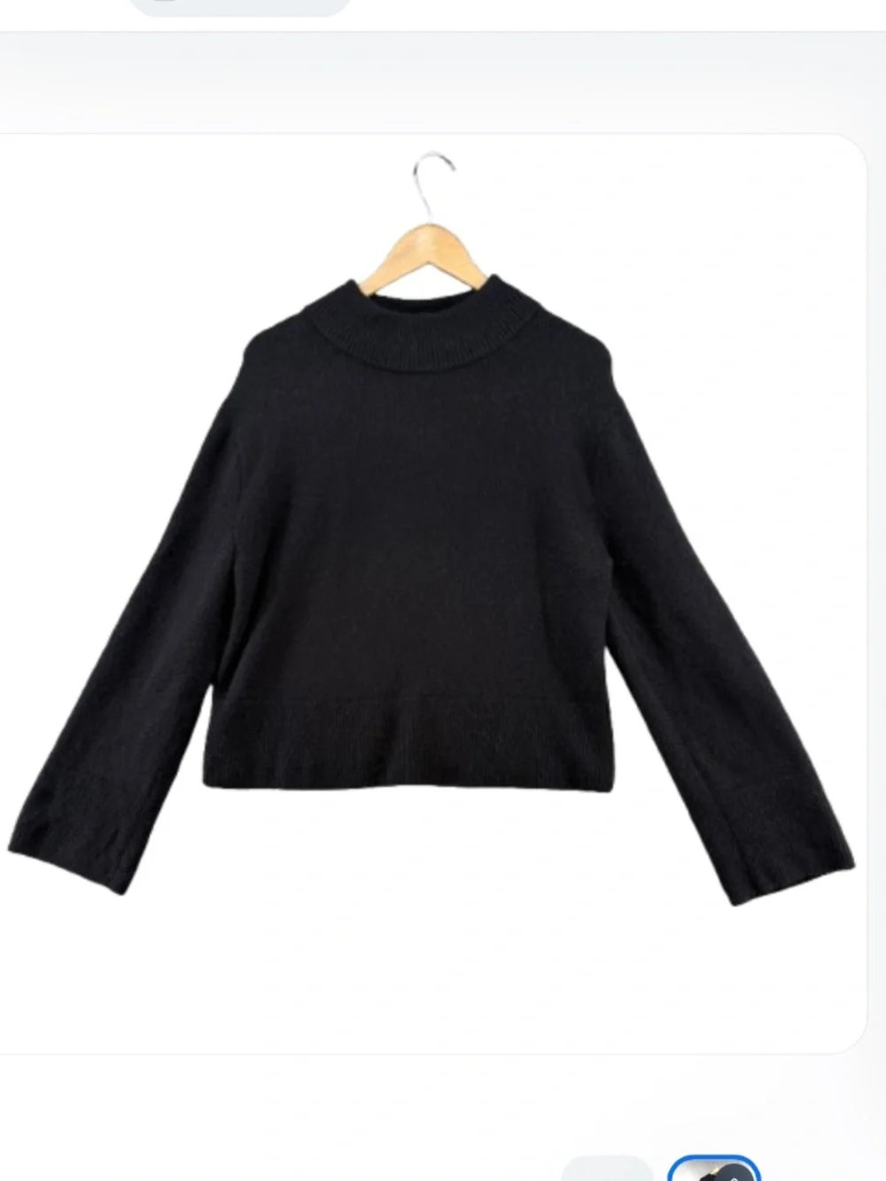 J.Crew Chunky Crewneck Sweater in Supersoft Yarn Black XS - Picture 2 of 10